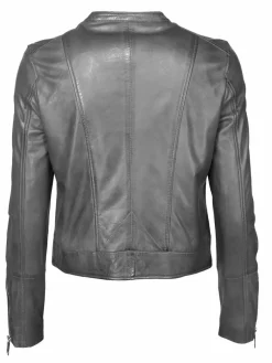 Maze Jacken & Westen*Damen Lederjacke grau uni