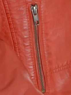 JCC Jacken & Westen*Damen Lederjacke rot uni