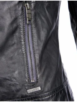 Maze Jacken & Westen*Damen Lederjacke grau uni