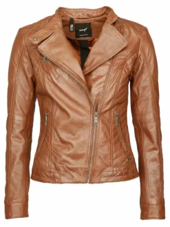 Maze Jacken & Westen*Damen Lederjacke cognac uni