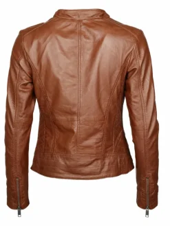 Maze Jacken & Westen*Damen Lederjacke kastanie uni