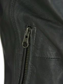 JCC Jacken & Westen*Damen Lederjacke grau uni