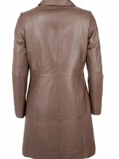 JCC Jacken & Westen*Damen Ledermantel braun uni