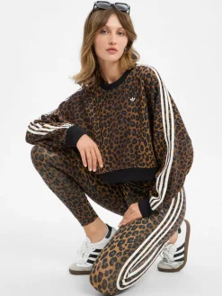 adidas Originals Hosen*Damen Leggings braun schwarz gemustert