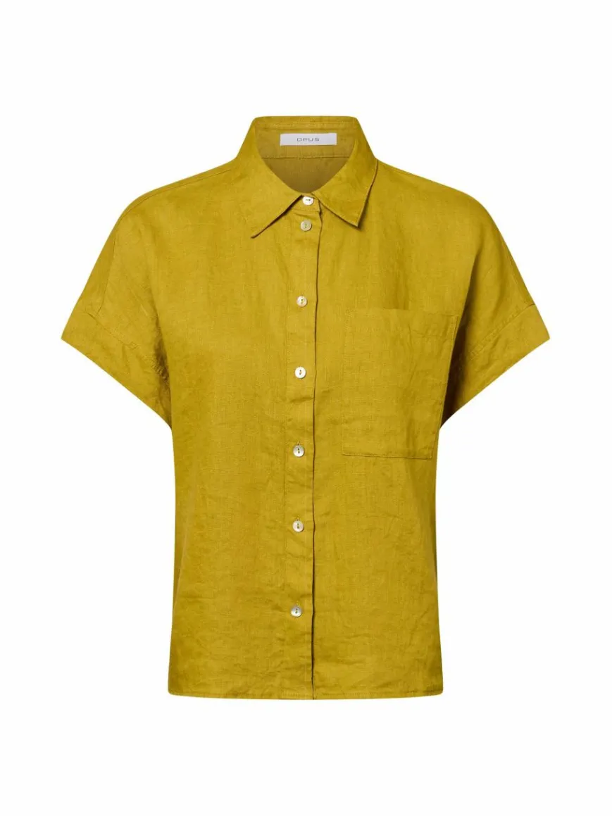 Opus Blusen*Damen Leinenbluse mais uni