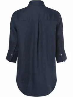 Marie Lund Blusen*Damen Leinenbluse - Rihab indigo uni