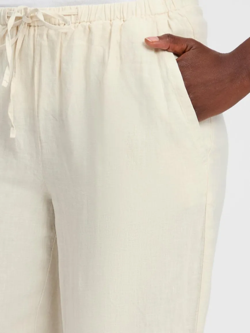 Marc O'Polo Hosen*Damen Leinenhose ecru uni
