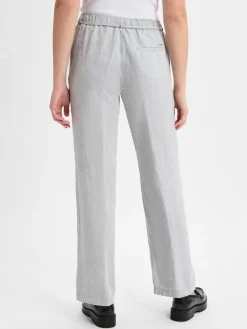 BRAX Hosen*Damen Leinenhose - Farina grau meliert