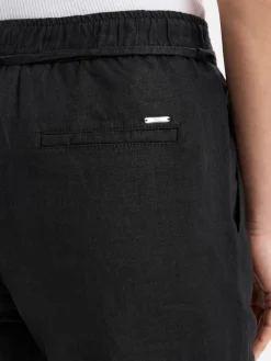 BRAX Hosen*Damen Leinenhose - Farina schwarz uni