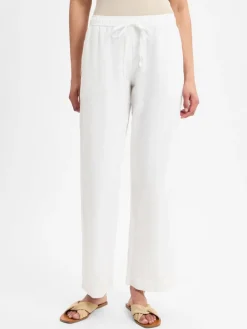 Neo Noir Hosen*Damen Leinenhose - Sonar Linen weiß uni