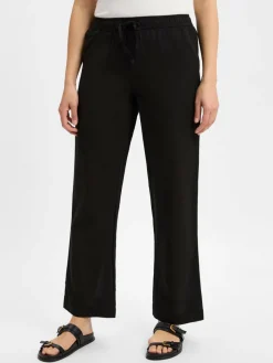 Neo Noir Hosen*Damen Leinenhose - Sonar Linen schwarz uni