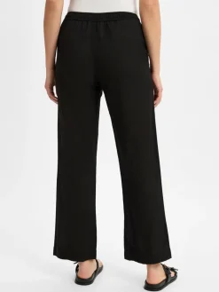 Neo Noir Hosen*Damen Leinenhose - Sonar Linen schwarz uni