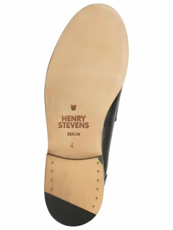 Henry Stevens Slipper*Damen Loafer – Amelia FL schwarz uni