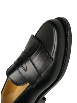 Henry Stevens Slipper*Damen Loafer – Amelia FL schwarz uni