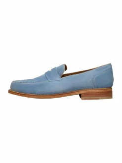 Henry Stevens Slipper*Damen Loafer – Amelia PL hellblau uni
