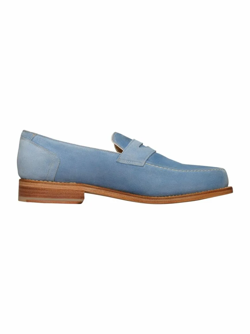 Henry Stevens Slipper*Damen Loafer – Amelia PL hellblau uni