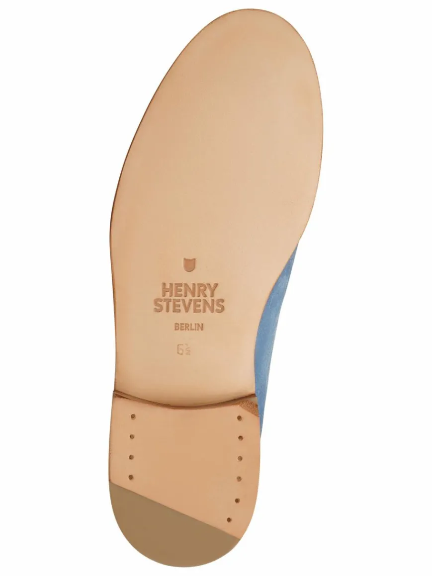 Henry Stevens Slipper*Damen Loafer – Amelia PL hellblau uni