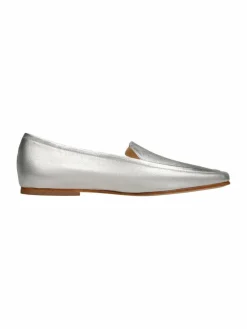 Henry Stevens Slipper*Damen Loafer – Audrey HVL silber uni