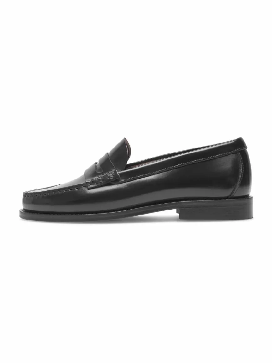 Henry Stevens Slipper*Damen Loafer – Hunter W PL schwarz uni