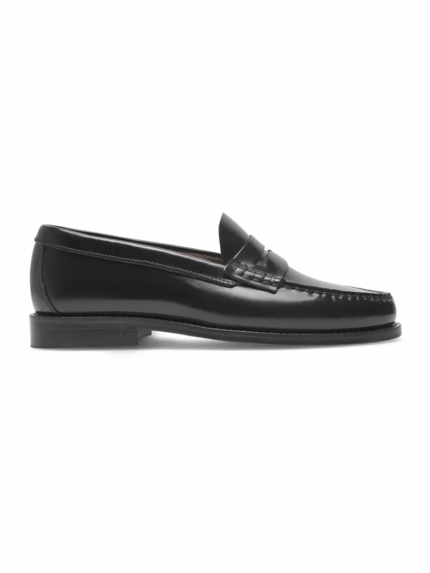 Henry Stevens Slipper*Damen Loafer – Hunter W PL schwarz uni
