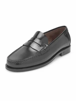 Henry Stevens Slipper*Damen Loafer – Hunter W PL schwarz uni