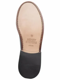 Henry Stevens Slipper*Damen Loafer – Hunter W PL schwarz uni