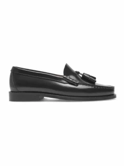 Henry Stevens Slipper*Damen Loafer – Hunter W PL schwarz uni