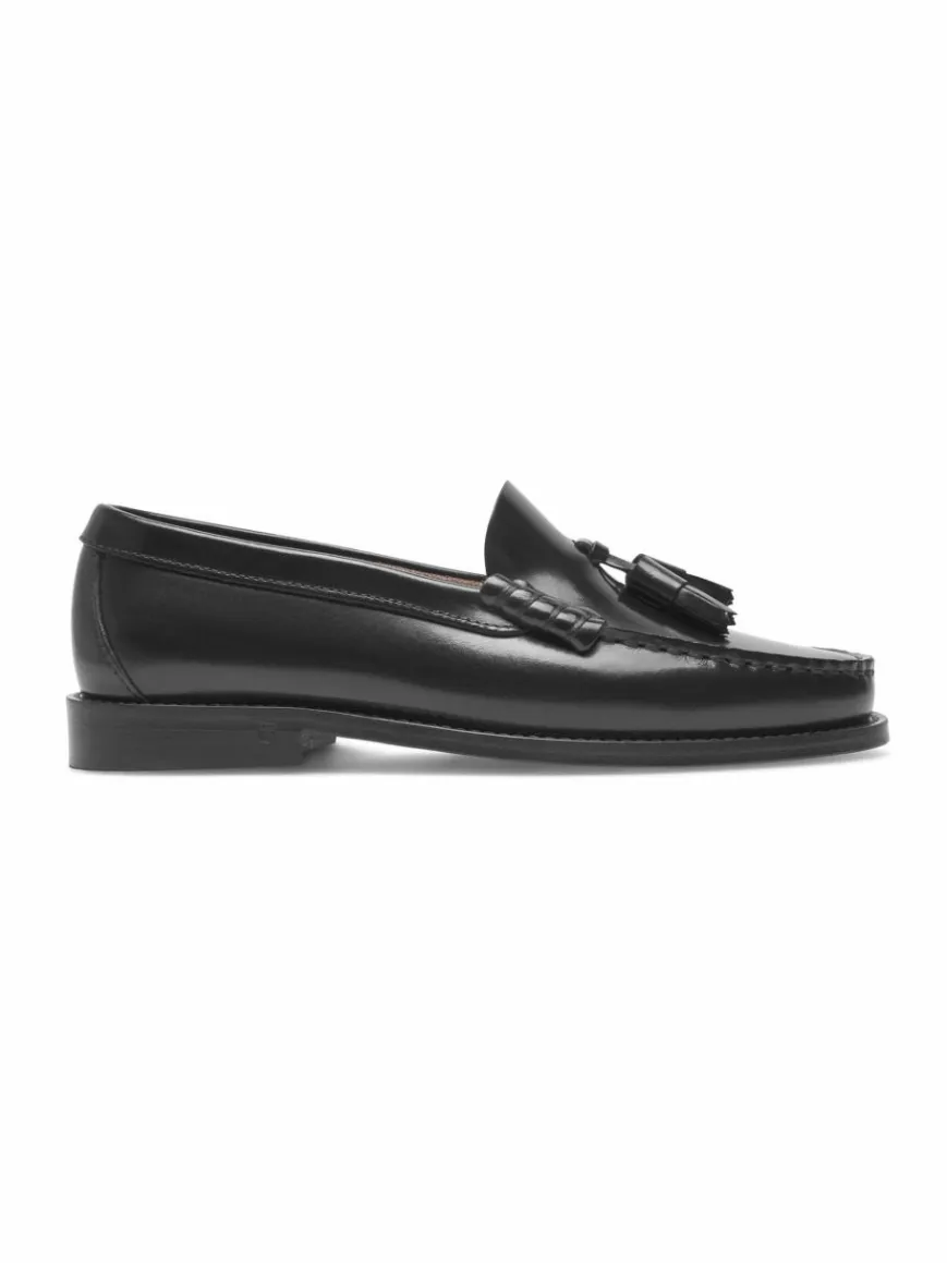 Henry Stevens Slipper*Damen Loafer – Hunter W PL schwarz uni