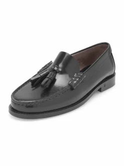 Henry Stevens Slipper*Damen Loafer – Hunter W PL schwarz uni