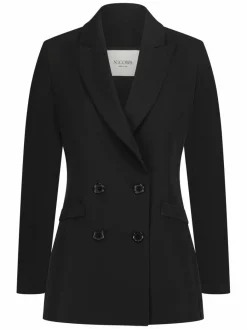 Nicowa Blazer*Damen Longblazer - CORNOVA schwarz uni