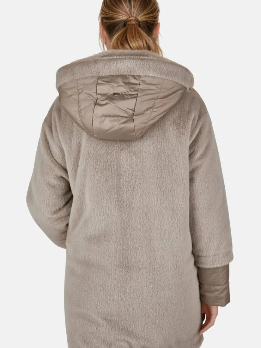 White Label Jacken & Westen*Damen Longjacke taupe uni