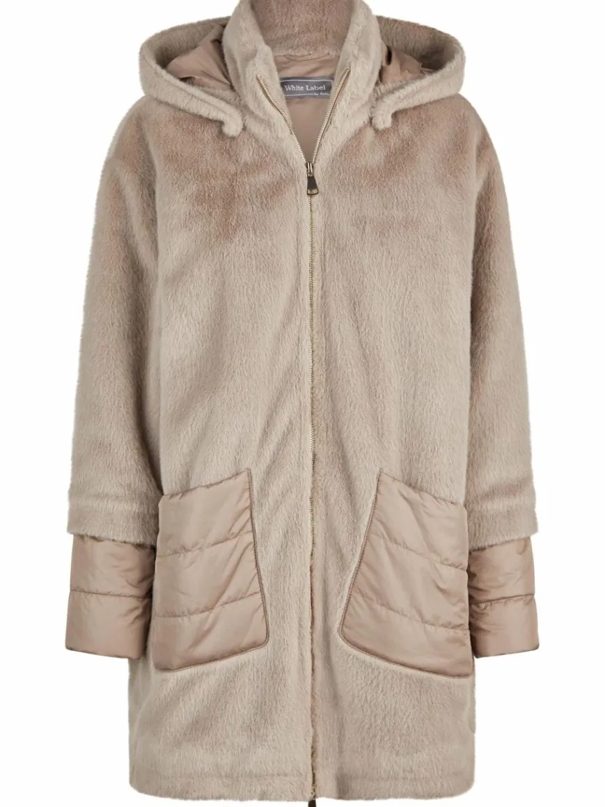 White Label Jacken & Westen*Damen Longjacke taupe uni