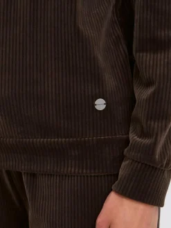 OXMO Sweatshirts & Sweatjacken*Damen Longsweatshirt - OXEBBA braun uni