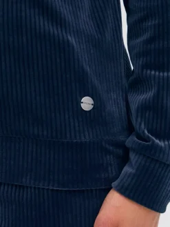 OXMO Sweatshirts & Sweatjacken*Damen Longsweatshirt - OXEBBA blau uni