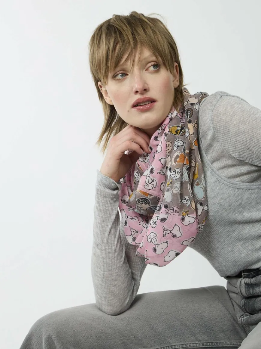 Codello Schals & Tücher*Damen Loop rosa bedruckt