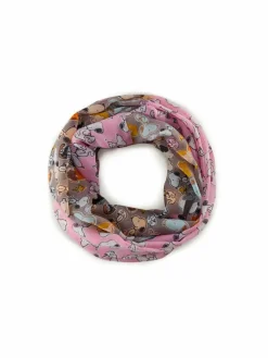 Codello Schals & Tücher*Damen Loop rosa bedruckt