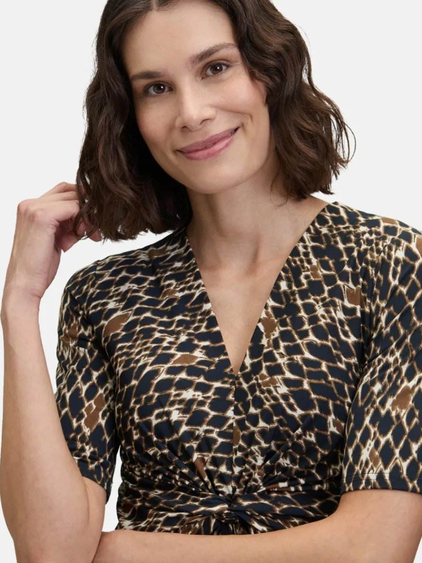 Betty Barclay Kleider*Damen Maxikleid marine mehrfarbig gemustert