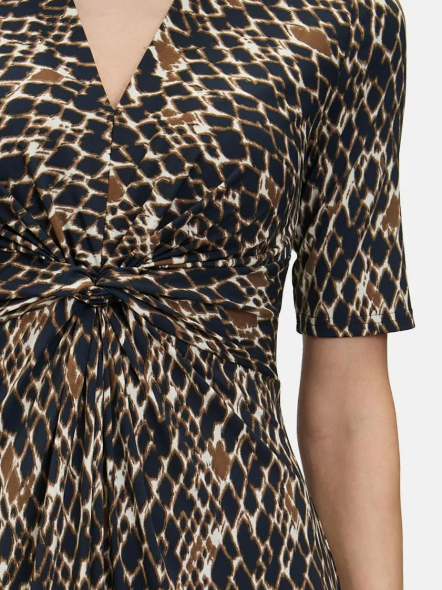 Betty Barclay Kleider*Damen Maxikleid marine mehrfarbig gemustert