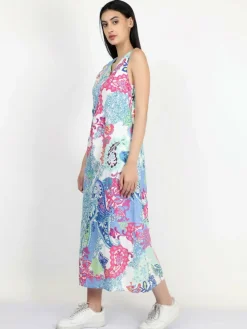 Vicci Germany Kleider*Damen Maxikleid mehrfarbig gemustert