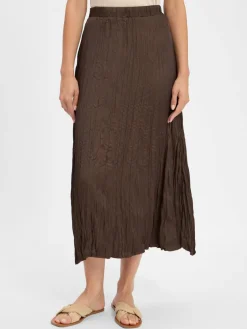 More & More Röcke*Damen Maxirock schoko strukturiert