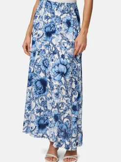 zero Röcke*Damen Maxirock mehrfarbig gemustert