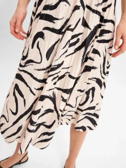 Vila Röcke*Damen Maxirock - Noos beige schwarz gemustert