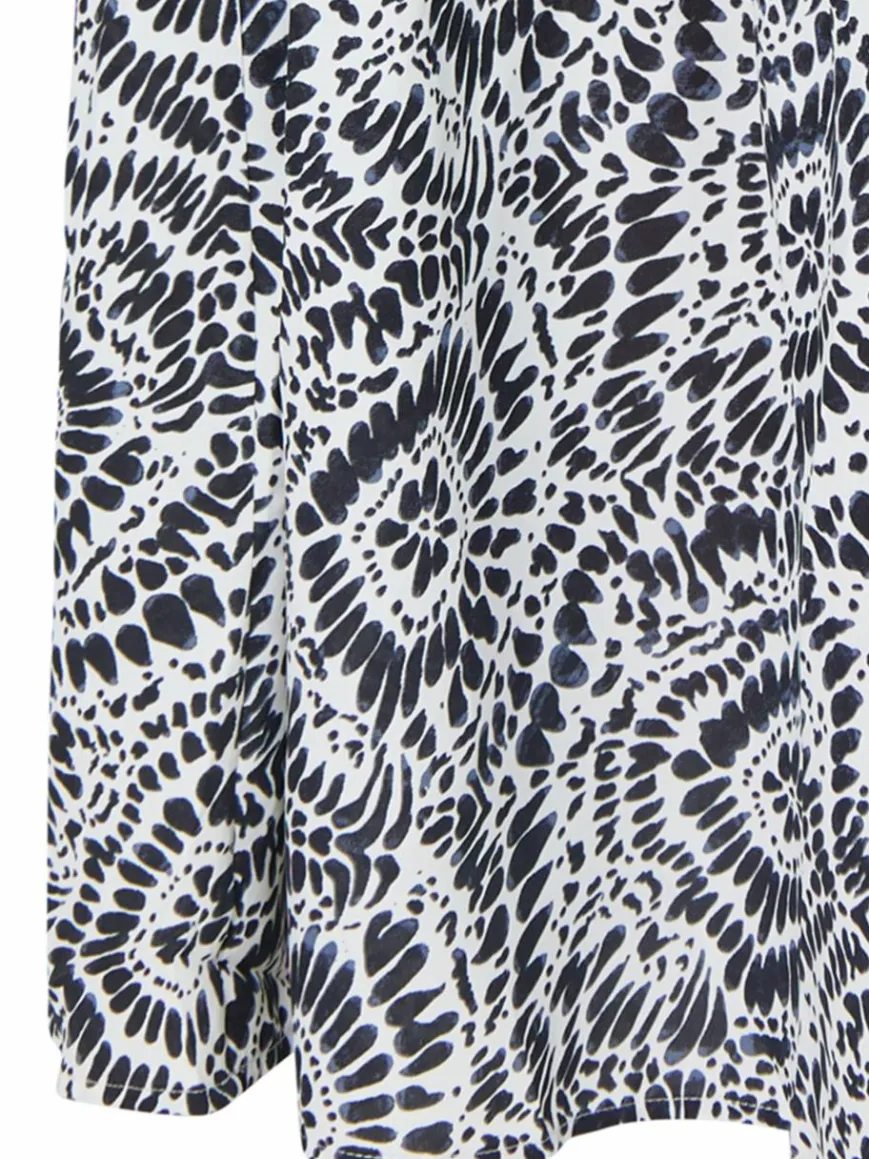 IZIA Röcke*Damen Maxirock mit Print schwarz uni