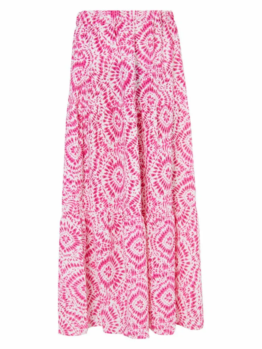 IZIA Röcke*Damen Maxirock mit Print pink uni