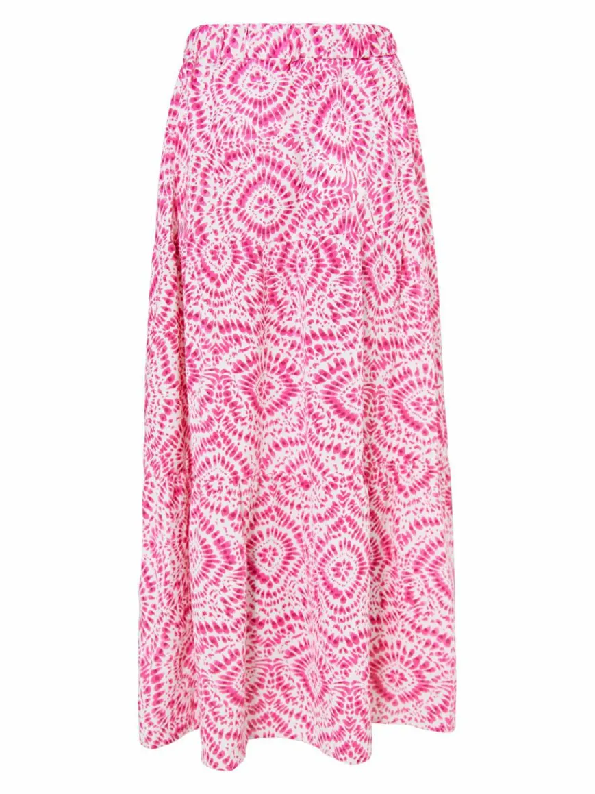 IZIA Röcke*Damen Maxirock mit Print pink uni