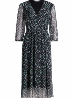 Betty & Co Kleider*Damen Mesh-Kleid mehrfarbig uni