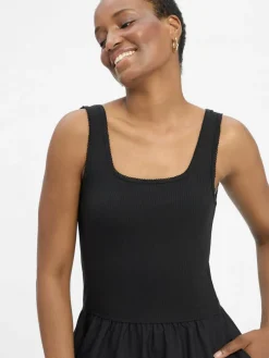 Tommy Hilfiger Kleider*Damen Midikleid schwarz uni