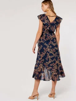 Apricot Kleider*Damen Midikleid marine gemustert