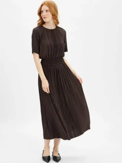 Samsøe Samsøe Kleider*Damen Midikleid - Sauma schoko uni