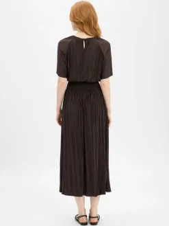 Samsøe Samsøe Kleider*Damen Midikleid - Sauma schoko uni